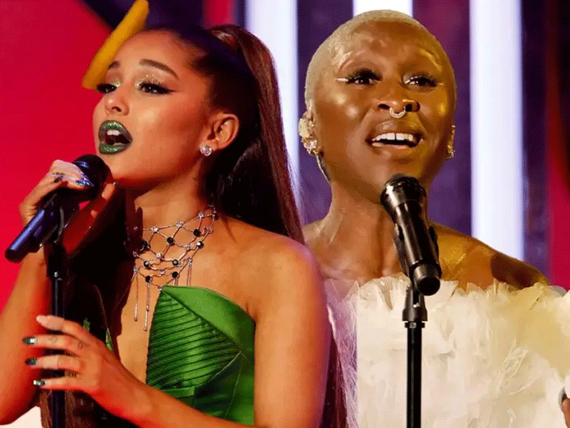 Ariana posts fun behind-the-scenes snaps with Cynthia from ‘Wicked’ set