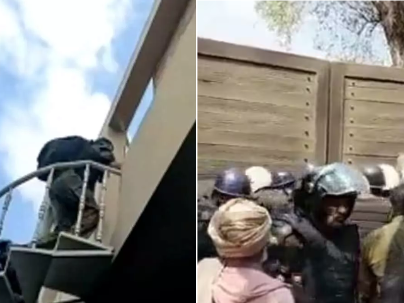 Punjab police barge into Imran's Zaman Park residence Punjab police barge into Imran's Zaman Park residence