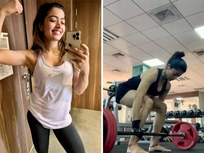 Rashmika Mandanna running away from “negativity” in gym Rashmika Mandanna running away from “negativity” in gym