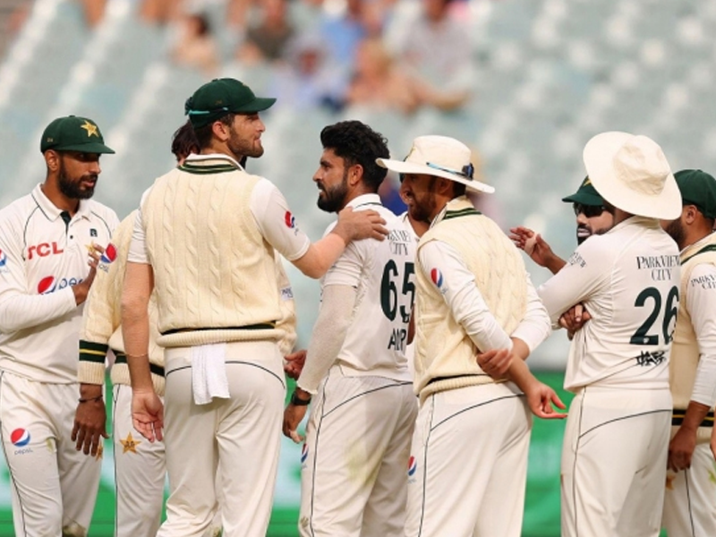 Pakistan strike thrice on rain-impacted opening day of MCG test