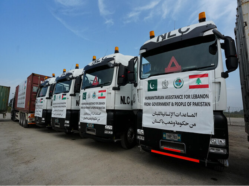Pakistan dispatches relief consignments for Gaza, Lebanon Pakistan dispatches relief consignments for Gaza, Lebanon