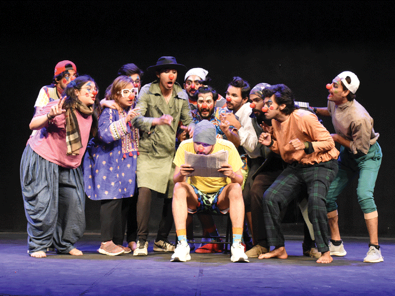 ‘Physical theater display’ staged by Arts Council Karachi
