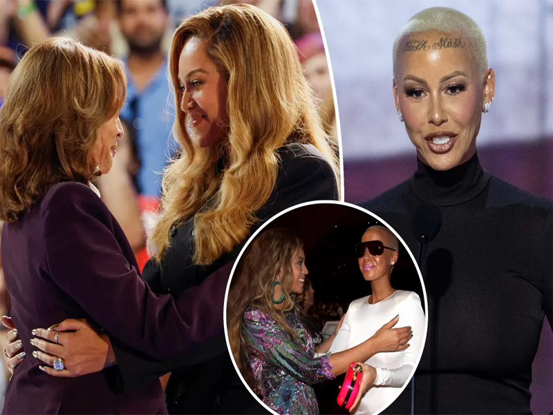 Amber accuses Beyoncé of stealing her speech for Kamala rally Amber accuses Beyoncé of stealing her speech for Kamala rally