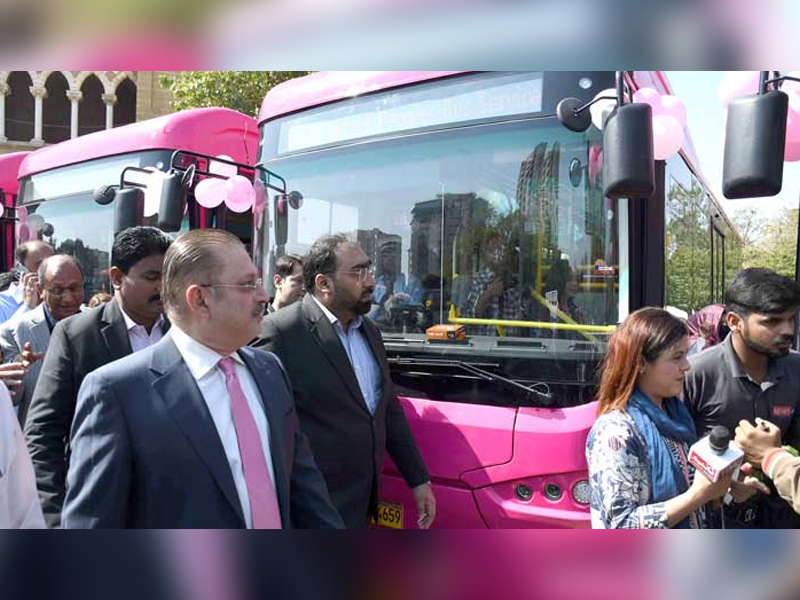New routes of Pink Bus Service from April 19: Sharjeel Memon