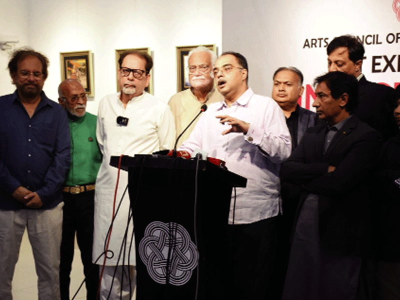 Arts Council Karachi organises art exhibition of Shaan Amrohavi Arts Council Karachi organises art exhibition of Shaan Amrohavi