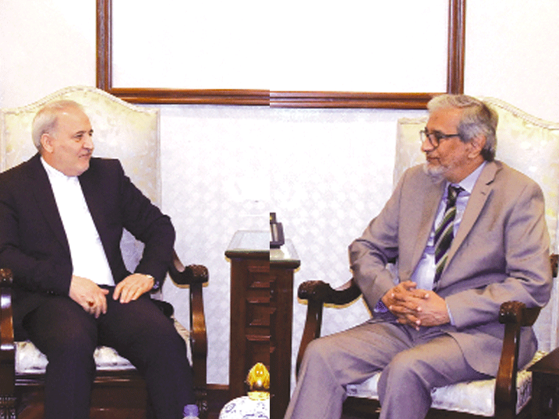 Interim CM Sindh, Iranian envoy discuss bilateral trade ties Interim CM Sindh, Iranian envoy discuss bilateral trade ties