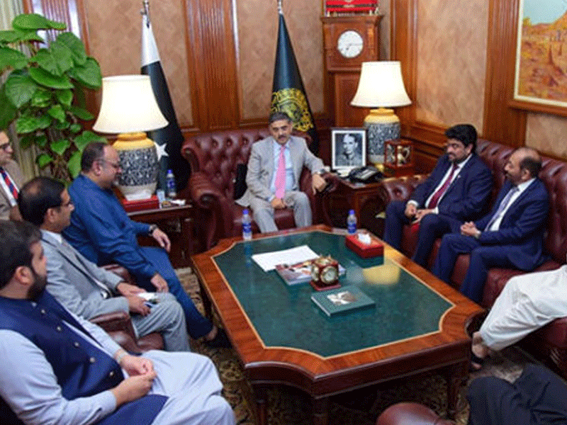 MQM-P delegation discusses issues, political situation with caretaker PM Kakar