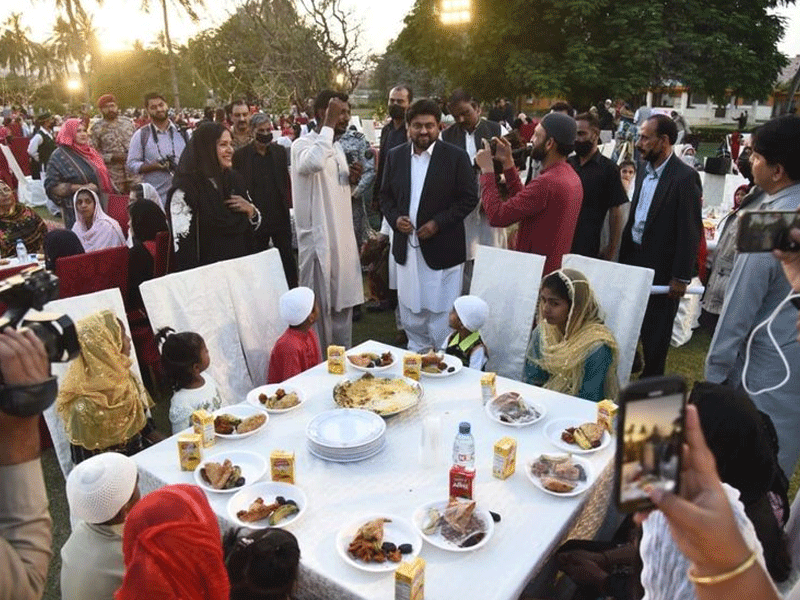Fourth Iftar organised for public at Governor’s House