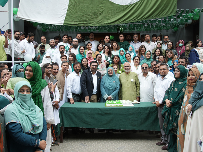 Ziauddin University celebrates 78th Independence Day and "Marka-e-Haq" with great enthusiasm