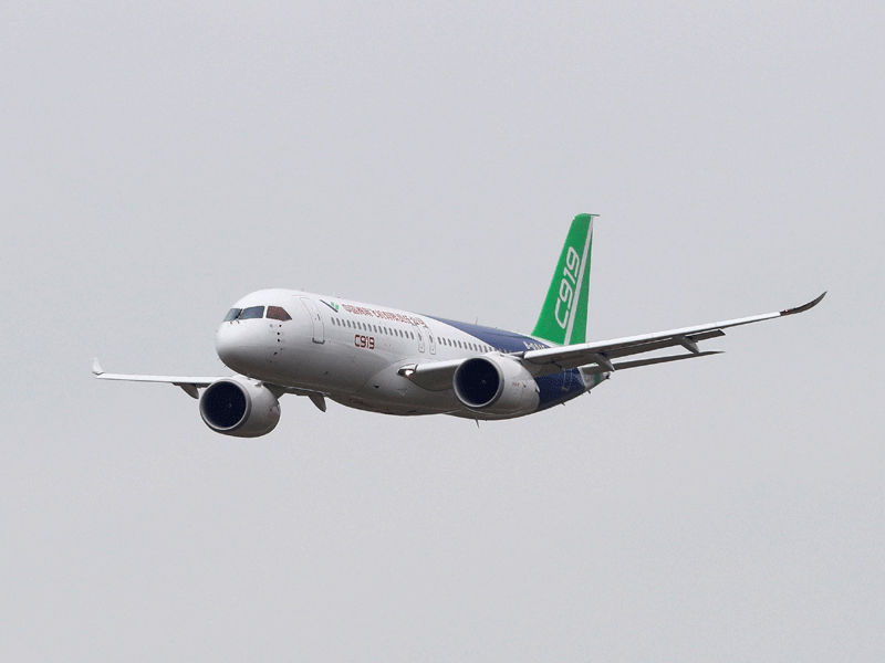C919’s first commercial flight on Sunday