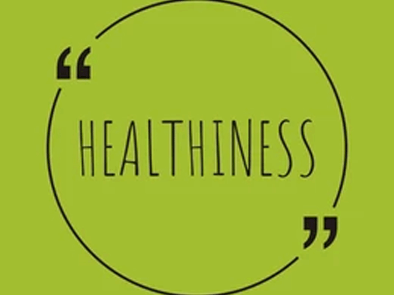 HEALTHINESS IS NOT A STATE OF MATTER, BUT OF CONCENTRATION HEALTHINESS IS NOT A STATE OF MATTER, BUT OF CONCENTRATION