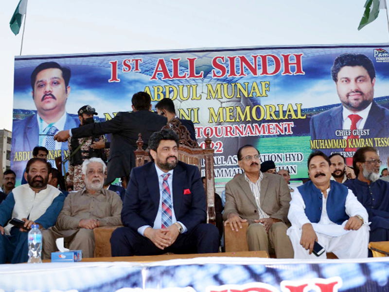 Governor Sindh's participation in football tournament in Hyderabad