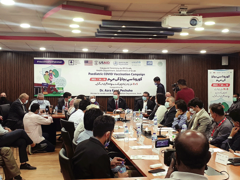 Dr Azra, US envoy launch Covid vaccine drive for children