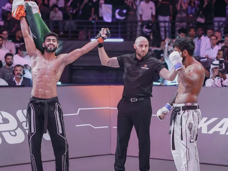 Karate Combat 45: Shahzaib Rind clinches victory for Pakistan by defeating India's Rana Singh Karate Combat 45: Shahzaib Rind clinches victory for Pakistan by defeating India's Rana Singh