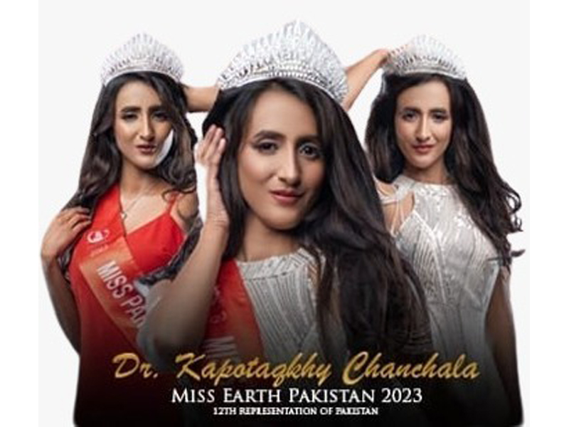 Dr. Kapotaqkhy Chanchala the 12th Miss Earth Pakistan
