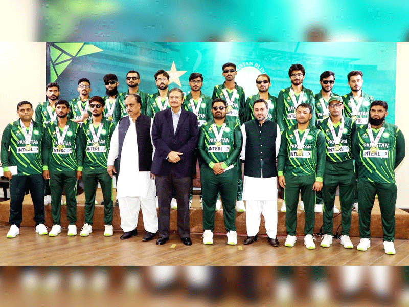 Chairman PCB Zaka Ashraf honours Blind Cricket Team