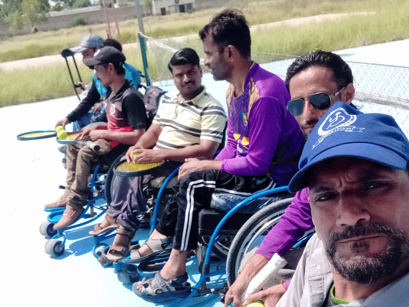 Mirpurkhas Gymkhana: first-ever wheelchair tennis coaching camp starts Mirpurkhas Gymkhana: first-ever wheelchair tennis coaching camp starts