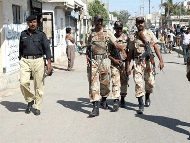 Nazimabad Police-Rangers joint search operation, nabs two Nazimabad Police-Rangers joint search operation, nabs two