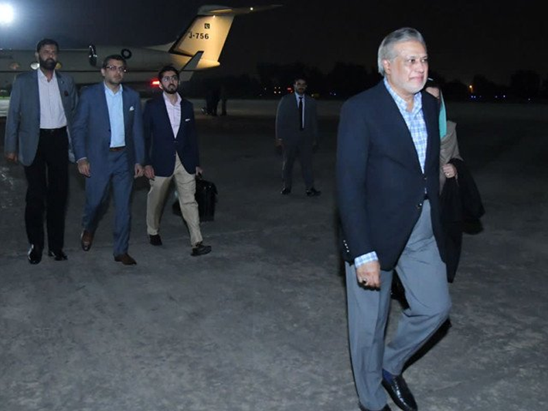 Ishaq Dar back to home after five years