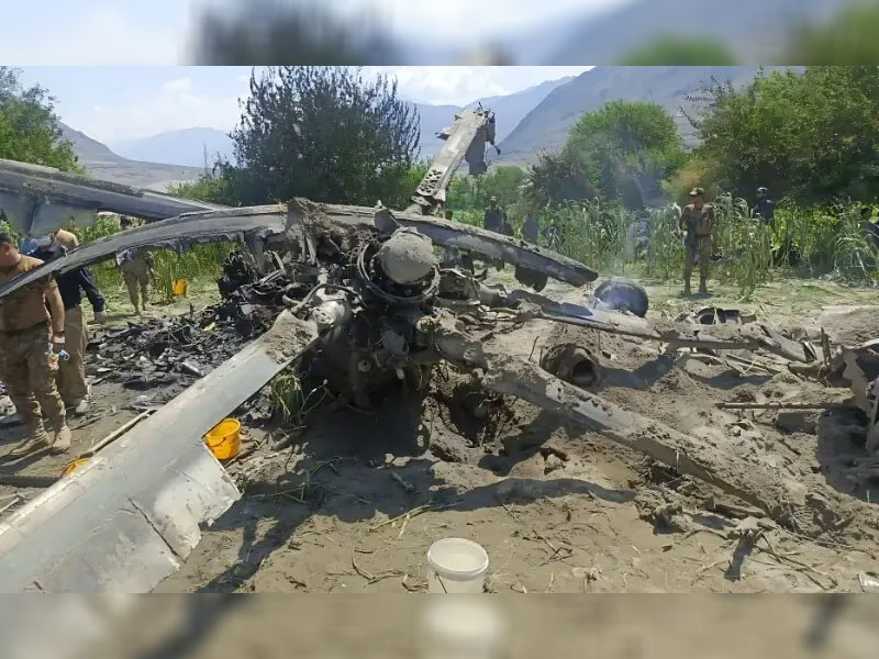 Five soldiers martyred as Pak Army's MI-17 copter crashes in GB: ISPR Five soldiers martyred as Pak Army's MI-17 copter crashes in GB: ISPR
