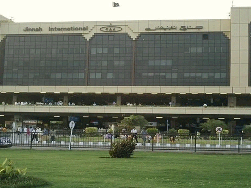 Contractual CAA staff on strike at Karachi Airport