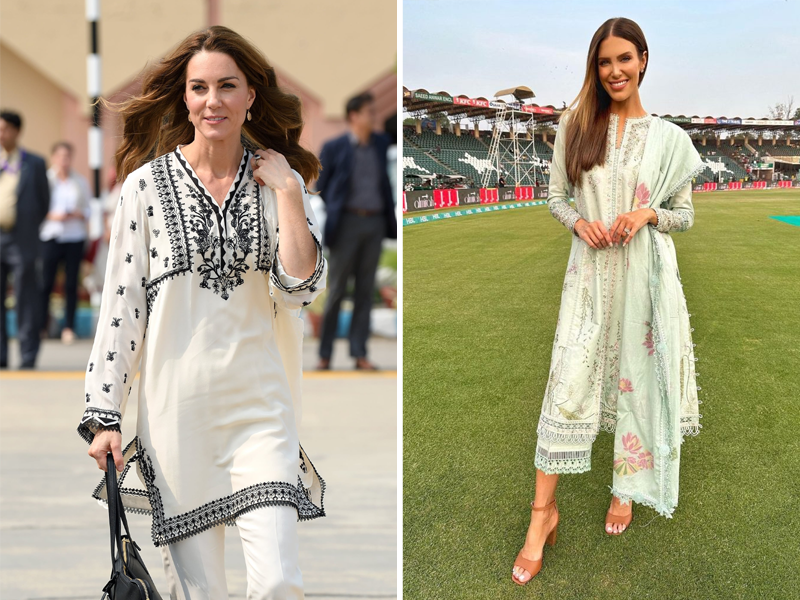 Erin Holland big fan of Pakistani dresses