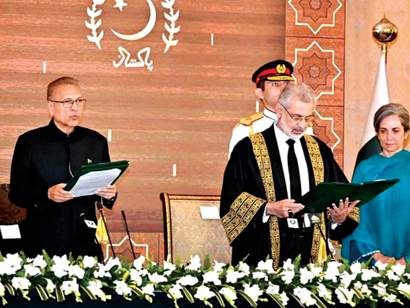 Justice Qazi Faez Isa takes oath as 29th CJP Justice Qazi Faez Isa takes oath as 29th CJP