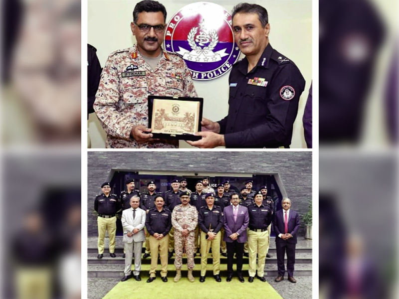Sindh Police bids farewell to DG Rangers Maj Gen Iftikhar