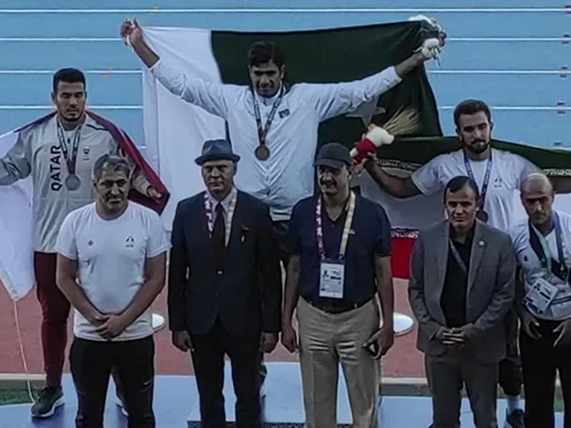 Nadeem shines again, bags gold medal in Islamic Games 2022
