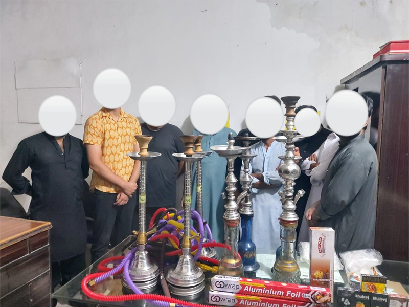 Police apprehends 9, seizes 16 'shisha pipes' Police apprehends 9, seizes 16 'shisha pipes'