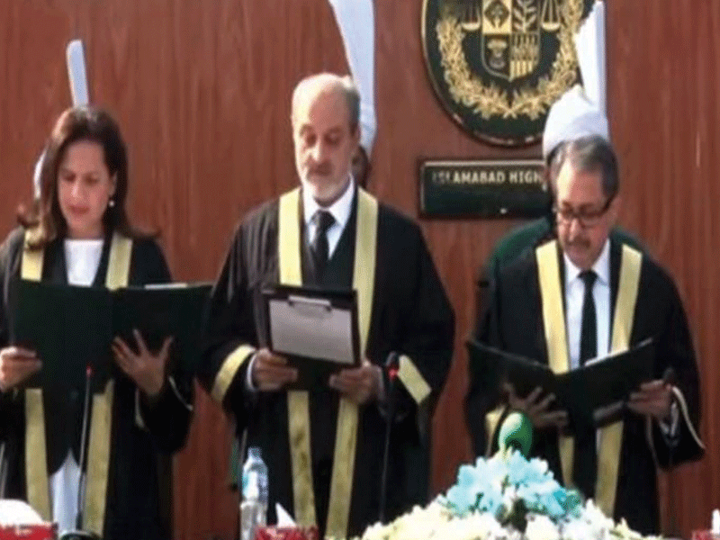 Three newly appointed Add Judges of IHC take oath