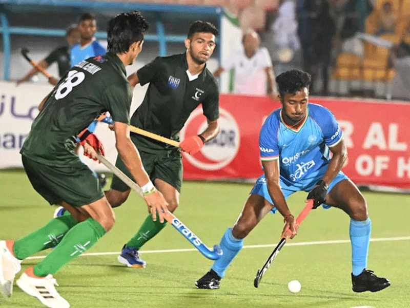 Pakistan holds India to 1-1 draw in Junior Asia Cup Pakistan holds India to 1-1 draw in Junior Asia Cup