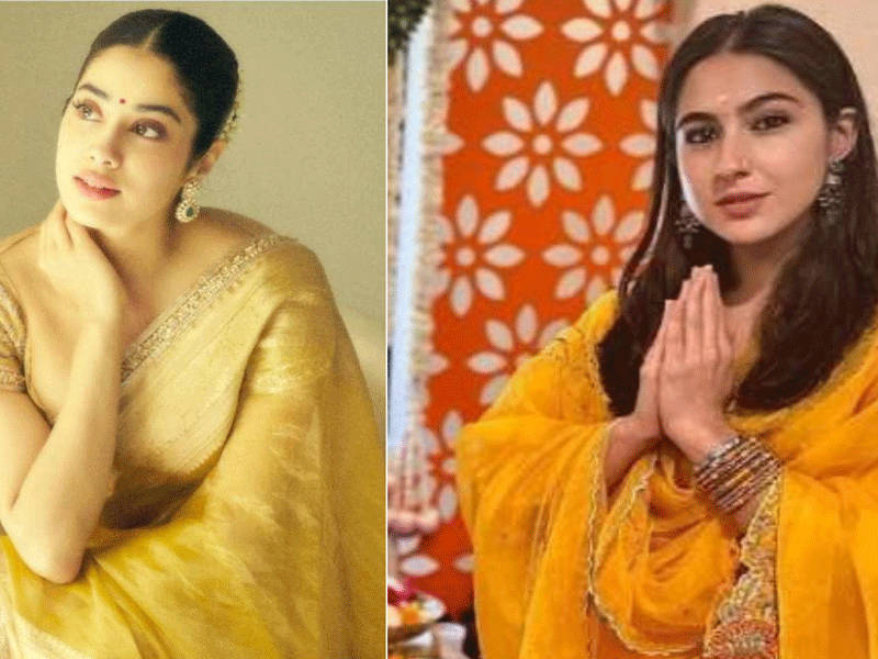 Sara, Janhvi others shine in yellow attire Sara, Janhvi others shine in yellow attire