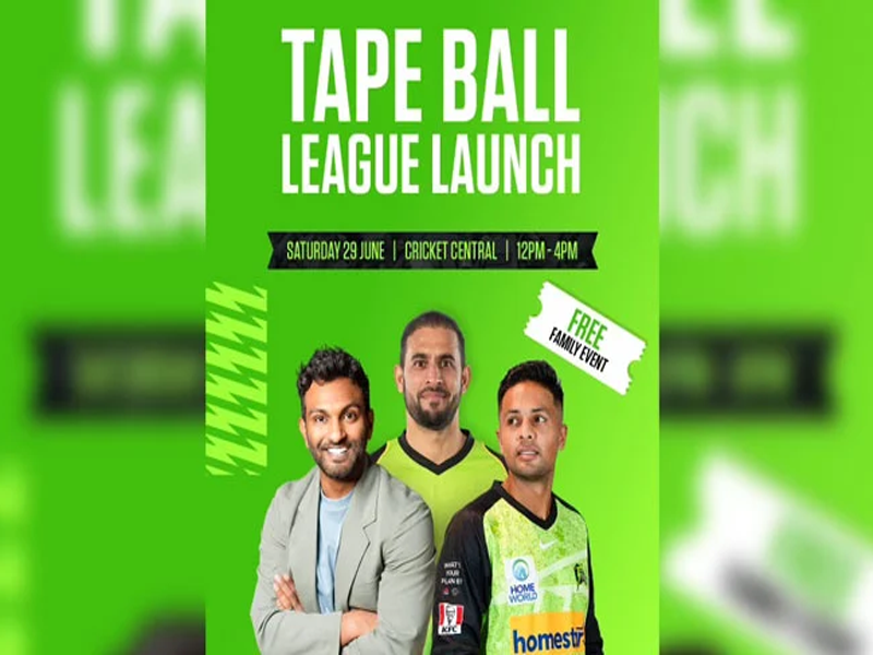 Sydney Thunder announces organising tape-ball tournament Sydney Thunder announces organising tape-ball tournament