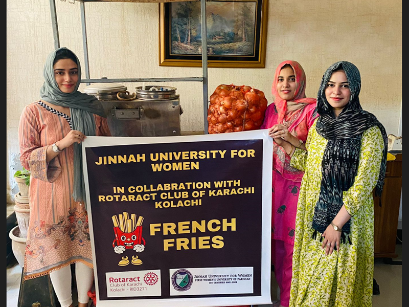 Jinnah University students ‘helping the helpless’