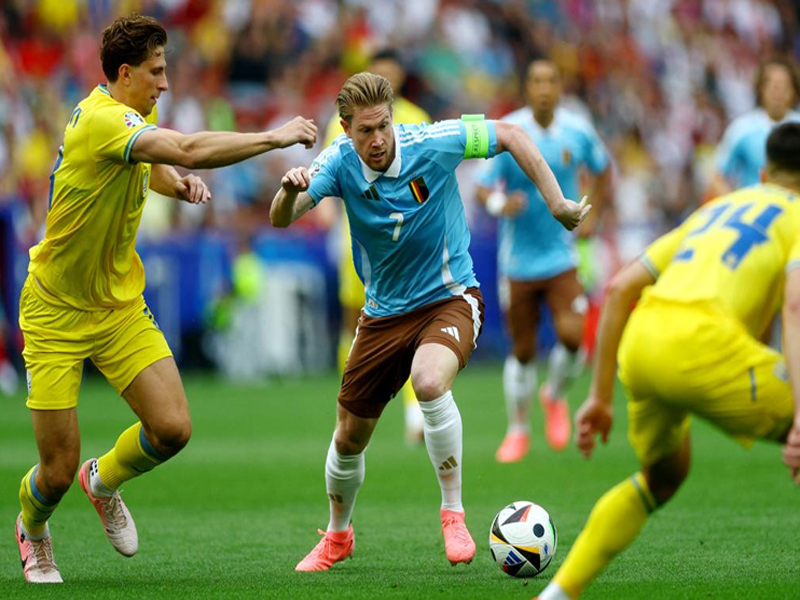 Belgium into last 16 as draw sends Ukraine out of Euro 2024