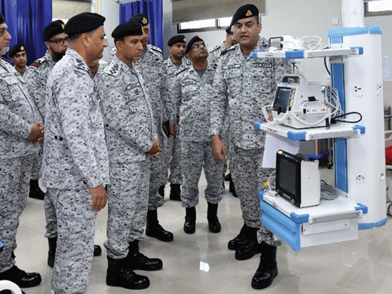 CNS visits forward naval posts, inaugurates hospital at Turbat CNS visits forward naval posts, inaugurates hospital at Turbat