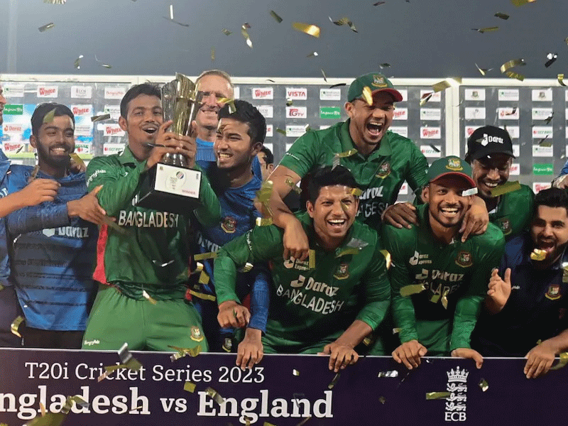 Bangladesh whitewashes England by 3-0 in T20I series