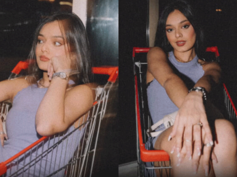 Zainab looks drop-dead gorgeous in shopping cart shoot