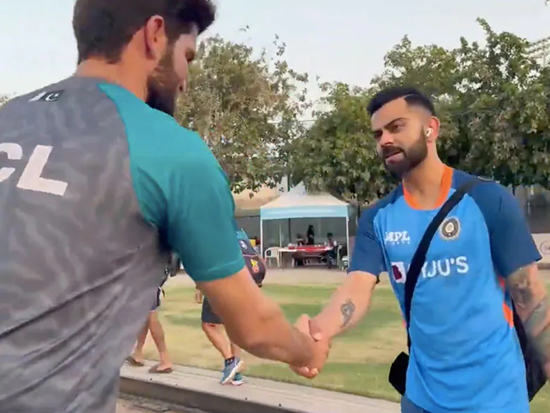 Asia Cup 2022: Kohli, other Indian players inquire about Shaheen's injured knee Asia Cup 2022: Kohli, other Indian players inquire about Shaheen's injured knee