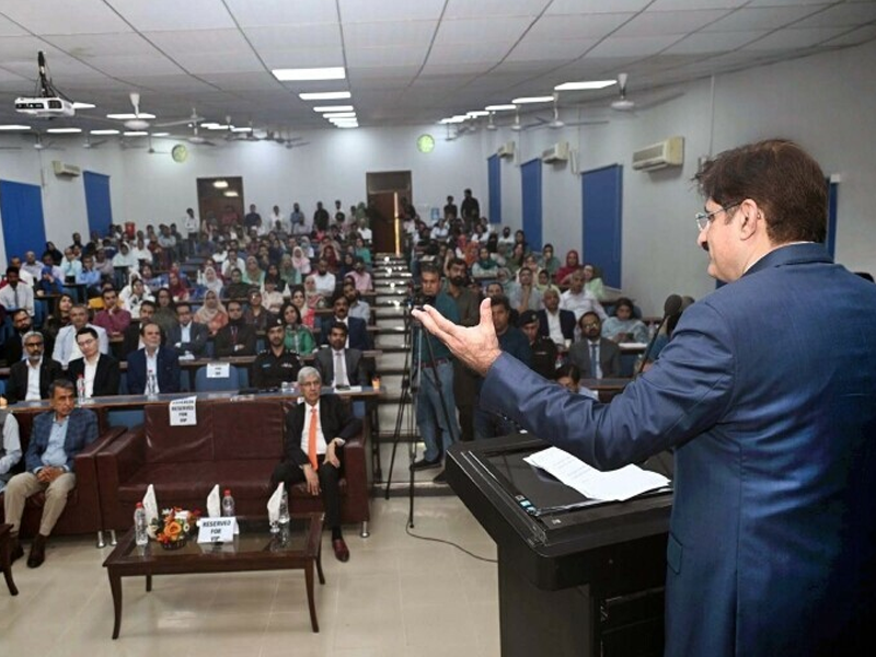 CM Murad lambastes Punjab for opening TP Link Canal CM Murad lambastes Punjab for opening TP Link Canal