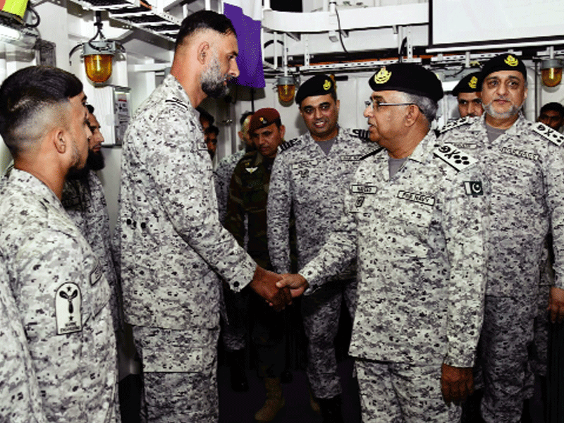 Naval chief visits coastal & creeks areas, PN Ships to review operational preparedness