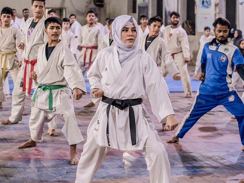 International Karate champion receives warm reception International Karate champion receives warm reception