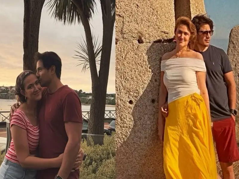 Ali Zafar romantic pictures with wife from Europe