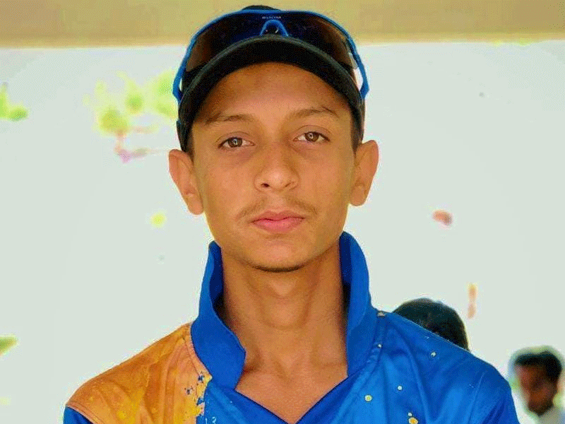 Aun Abbas hits ton in A.S.Natural Stone U-16 Inter Zonal Cricket