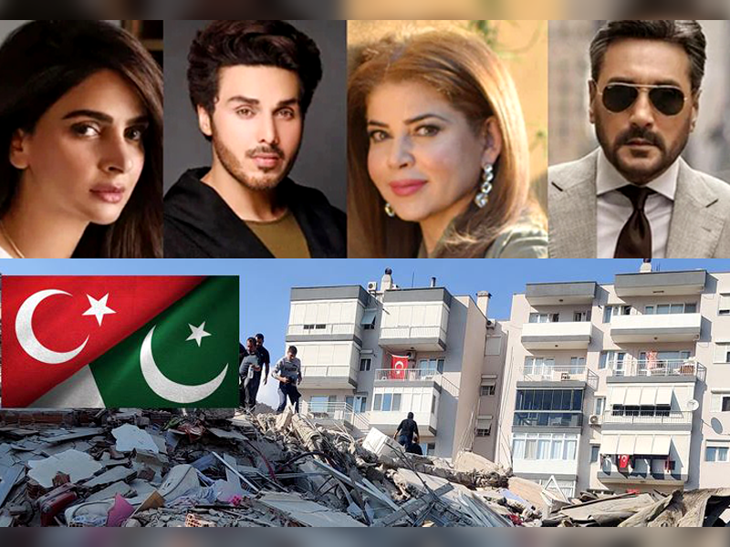 Pakistani showbiz personalities express solidarity with Turkiye people amid massive quake destruction