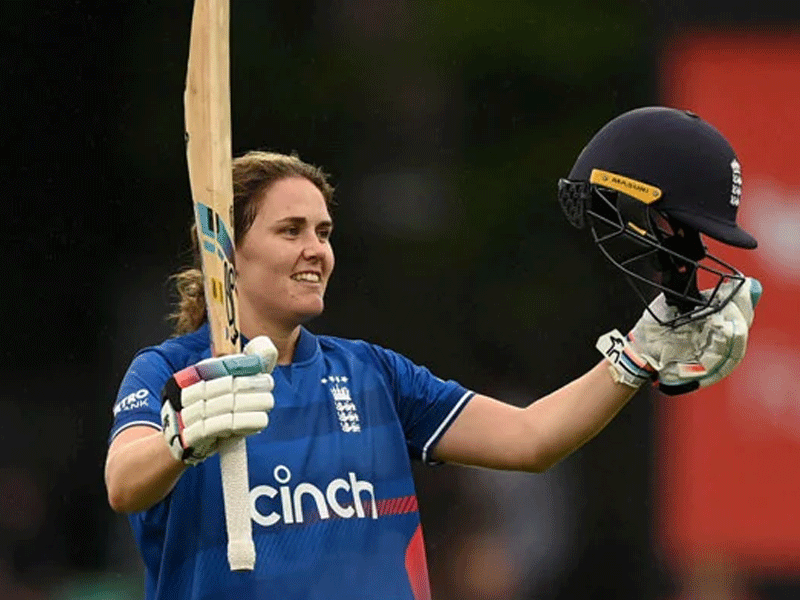England's Nat Sciver-Brunt scores historic century during her 100th ODI