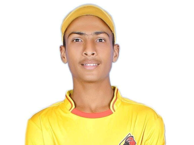 Huzaifa Ahsan hit double century in A.S Natural U-16 cricket tourney